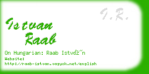 istvan raab business card